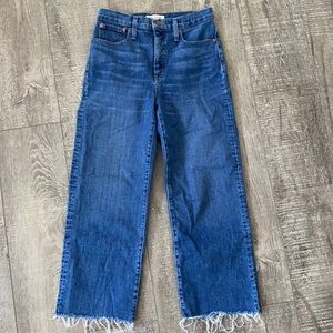 Madewell Slim Wide Leg Crop Jean